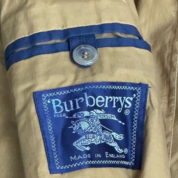 Vintage Burberrys Harrington Jacket in Mustard Yellow 54R Mens - Picture 7 of 9